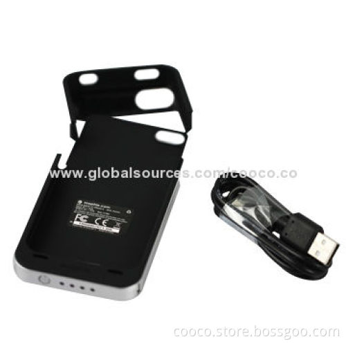 2,500mAh Battery Covers for iPhone 4/4S/5/5S, 1,000mA Maximum Output Current
